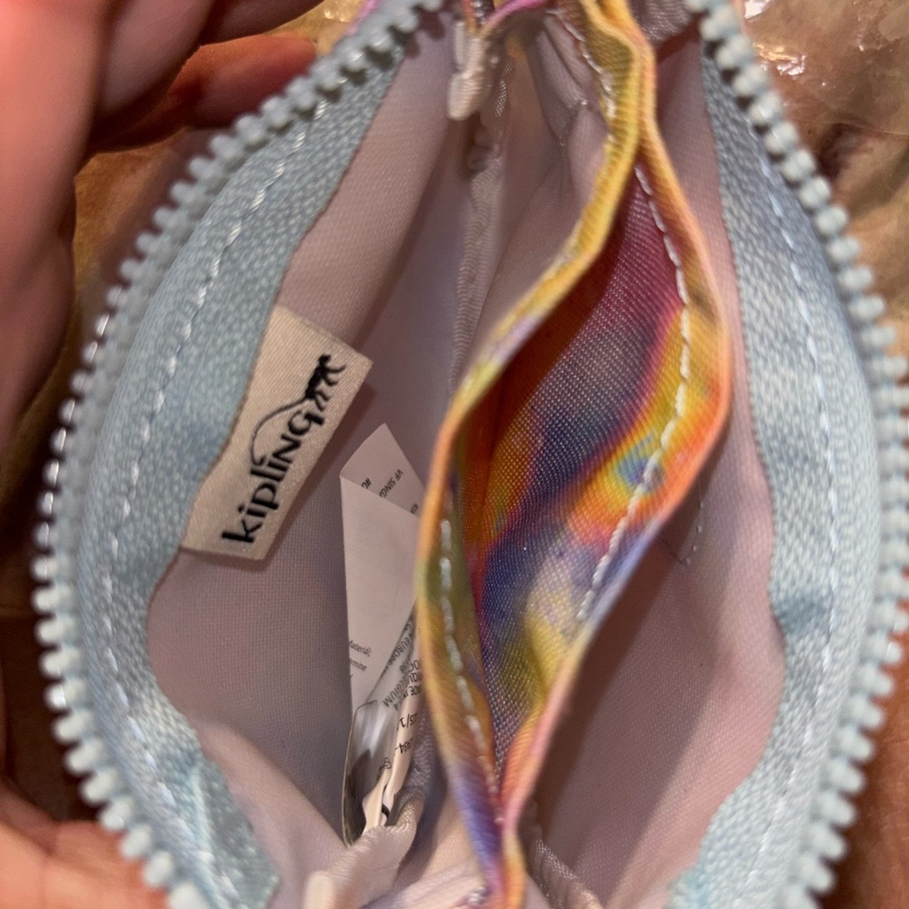 Kipling Mini Creativity bubble slick Pouch nwt NWT - image 3